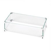 Rectangular Glass Flame Guard